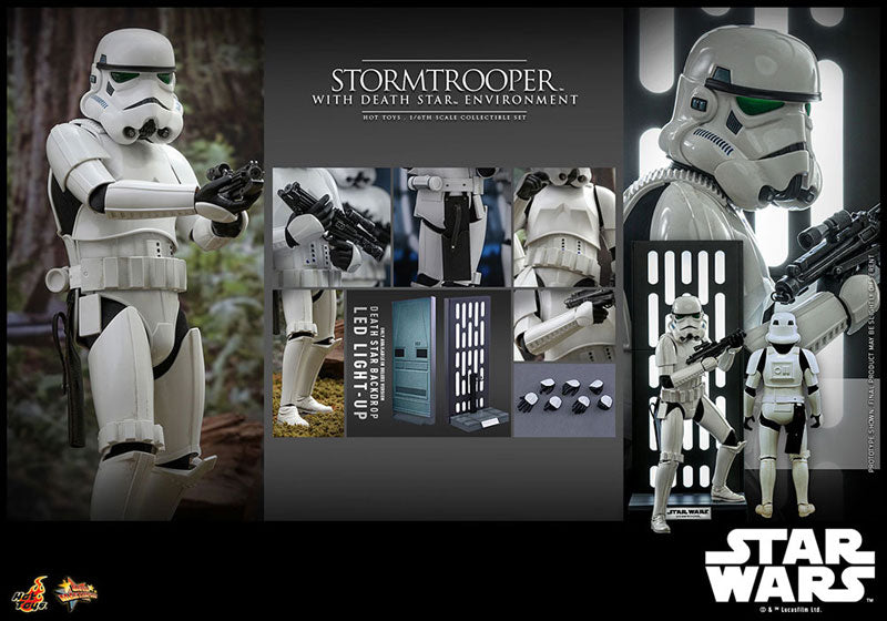 Movie Masterpiece "Star Wars" 1/6 Scale Figure Stormtrooper (w/Death Star's Backboard)