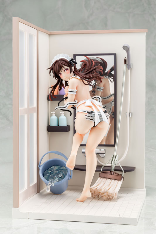 [Limited Sales]1/6 scale pre-painted completed figure Rent-A-Girlfriend MIZUHARA Chizuru Maid Bikini de cleanup figure, Action & Toy Figures, animota