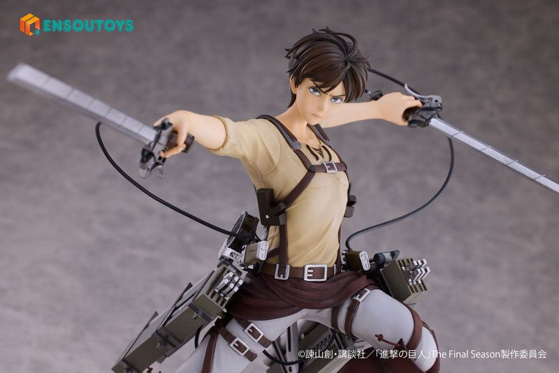 Attack on Titan Eren Yeager 1/7 Complete Figure, Action & Toy Figures, animota