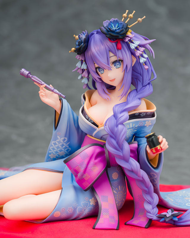 "Neptunia x SENRAN KAGURA: Ninja Wars" Purple Heart / Black Heart Kimono Ver. Dual Figure Set 1/7 Complete Figure