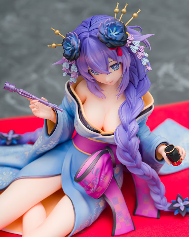 "Neptunia x SENRAN KAGURA: Ninja Wars" Purple Heart / Black Heart Kimono Ver. Dual Figure Set 1/7 Complete Figure