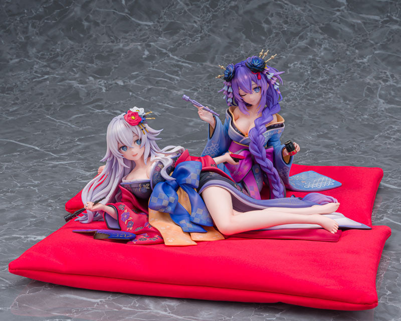 "Neptunia x SENRAN KAGURA: Ninja Wars" Purple Heart / Black Heart Kimono Ver. Dual Figure Set 1/7 Complete Figure