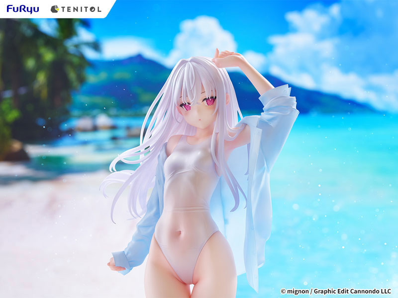 TENITOL TALL MIGNON WORKS shiro Swimsuit ver. Complete Figure