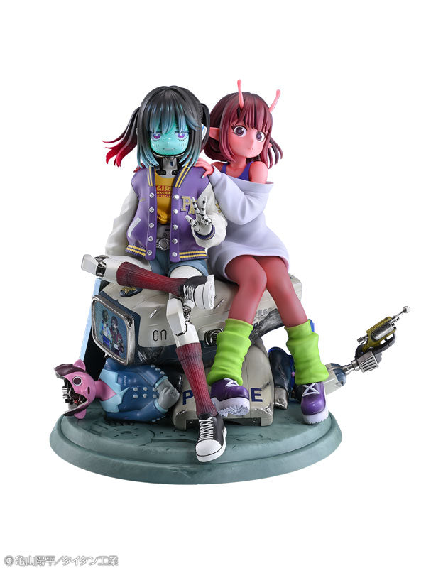 Anime "Milky Subway: The Galactic Limited Express" Chiharu & Makina Complete Figure