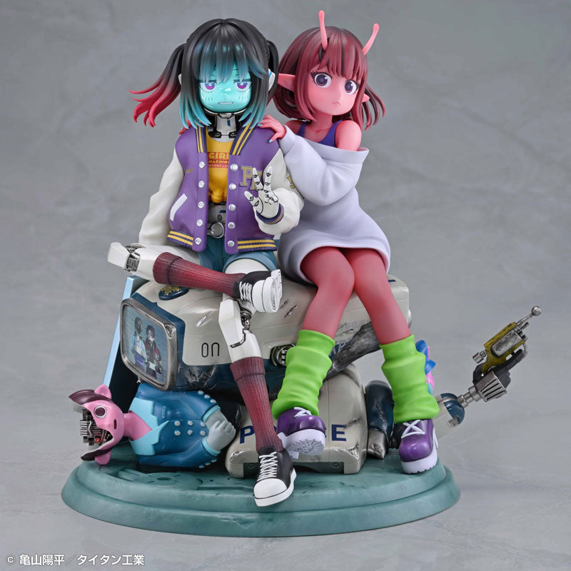 Anime "Milky Subway: The Galactic Limited Express" Chiharu & Makina Complete Figure