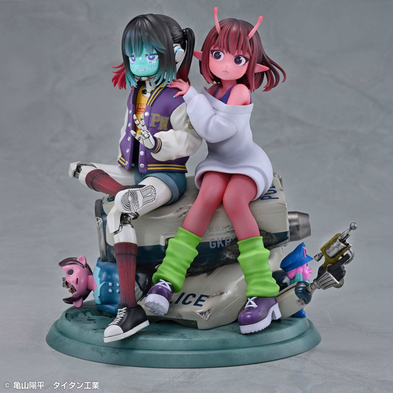 Anime "Milky Subway: The Galactic Limited Express" Chiharu & Makina Complete Figure