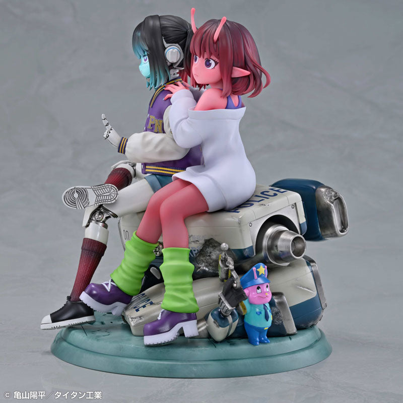 Anime "Milky Subway: The Galactic Limited Express" Chiharu & Makina Complete Figure