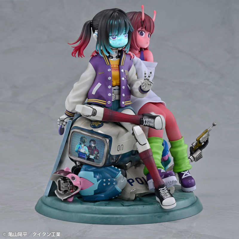 Anime "Milky Subway: The Galactic Limited Express" Chiharu & Makina Complete Figure