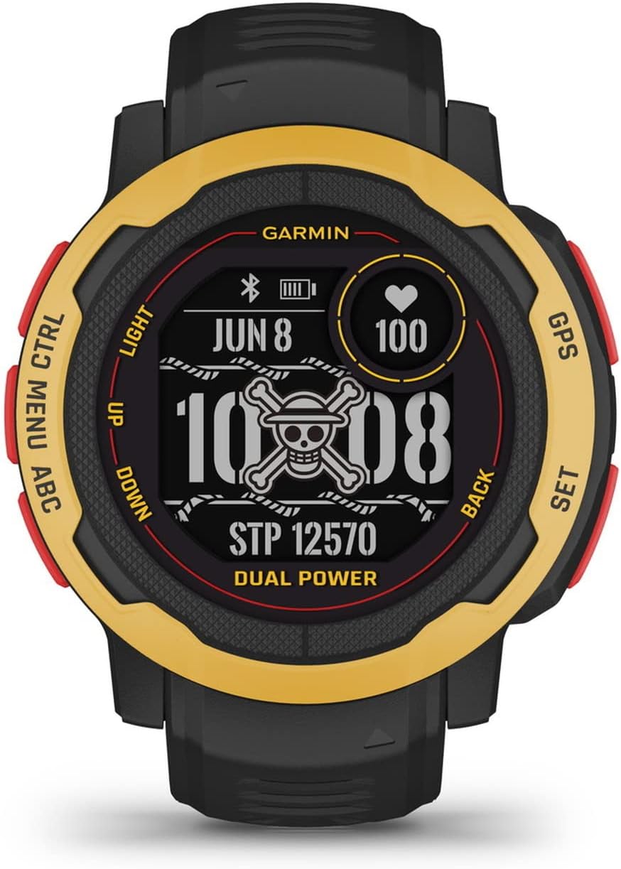 Garmin Instinct 2/2S Dual Power ONE PIECE Luffy Toughness Outdoor GPS Watch | animota