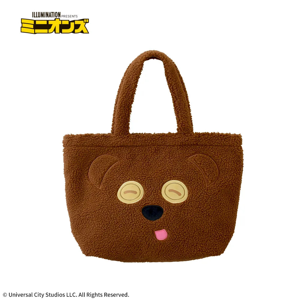 Minion Plutinum Zakka Fluffy Bag Tim, Tote Bags, animota