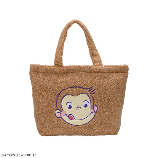 Curious George Plutinum Zakka Fluffy Big Tote Bag