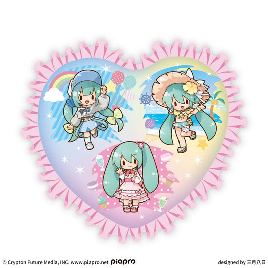 Hatsune Miku Series Fuwapuchi Plutinum Zakka Heart Shaped Cushion Hatsune Miku