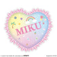 Hatsune Miku Series Fuwapuchi Plutinum Zakka Heart Shaped Cushion Hatsune Miku