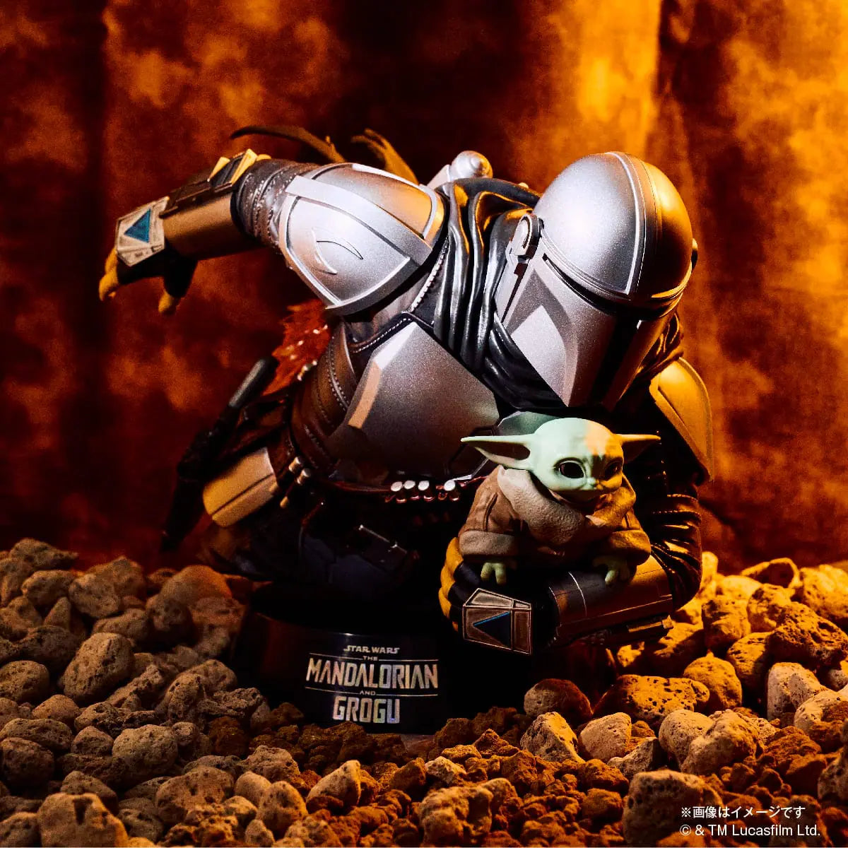 STAR WARS™ The Mandalorian & Grogu - Mandalorian & Grogu Statue Figure [Happy-Kuji Prize A]