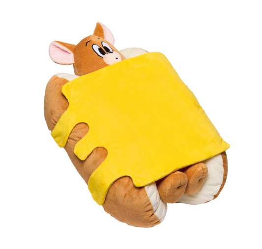 TOM and JERRY FUNNY ART! 5 Jerry Big Plush Toy [Happy-Kuji Special Prize]