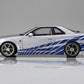 Movie Mecha No.WS-02 1/24 The Fast and The Furious R34 Skyline GT-R Plastic Model, Toy Cars, animota