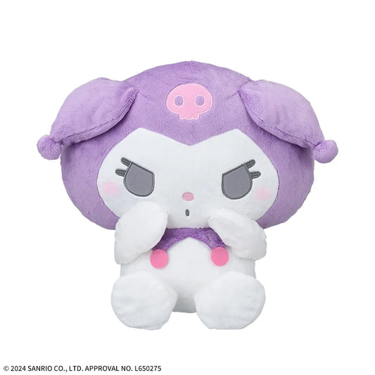 Yurukawa Sanrio Characters LL Plush Toy - Kuromi - Embarrassed!