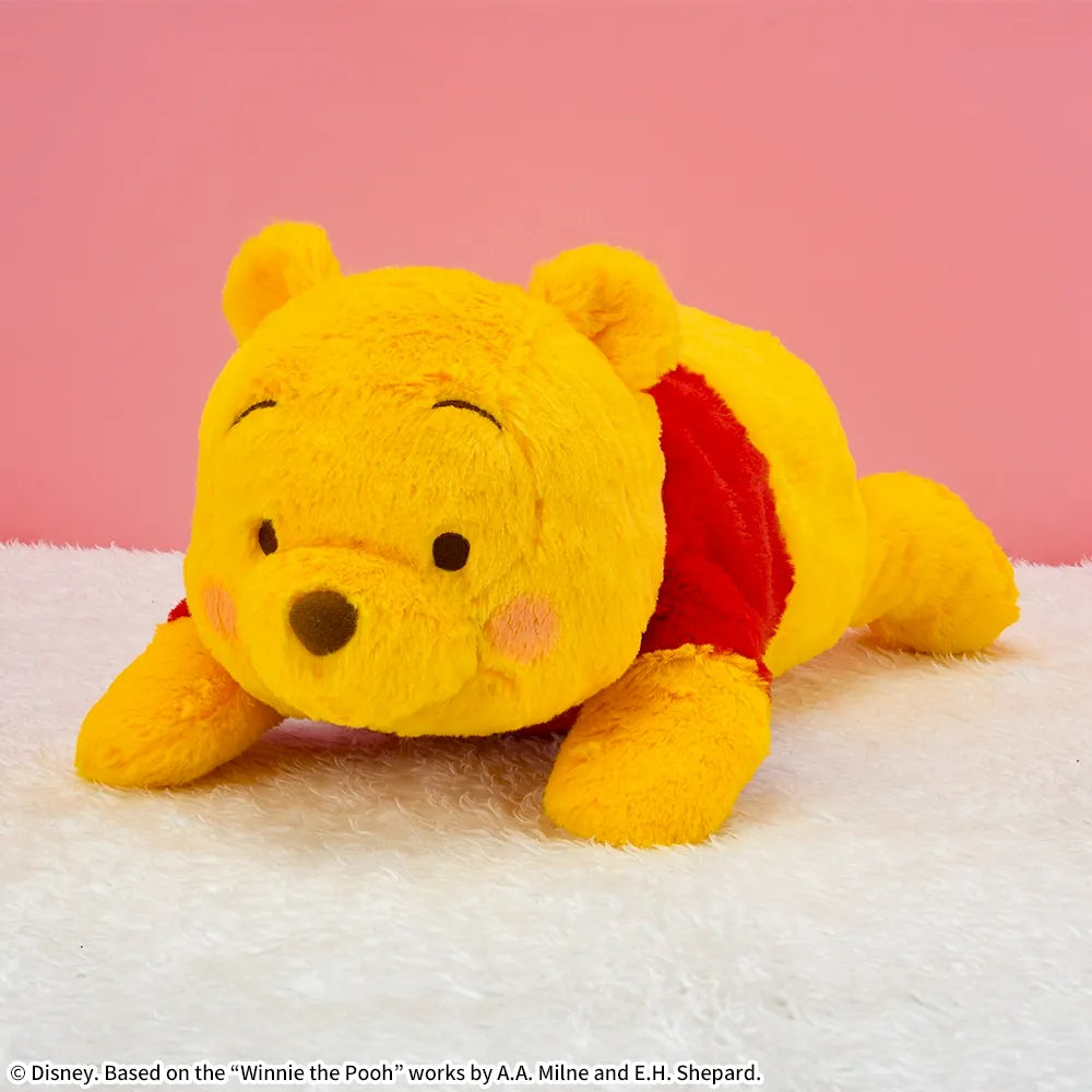 Winnie the Pooh Red Cheeks Lying Down LL Plush Toy