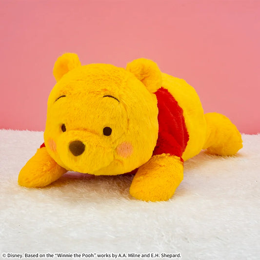 Winnie the Pooh Red Cheeks Lying Down LL Plush Toy