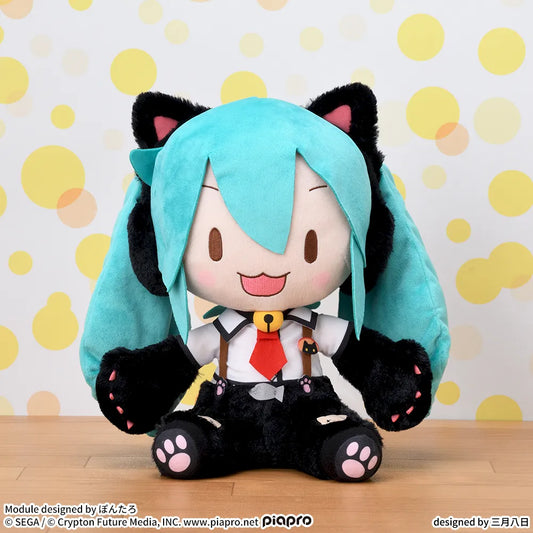 Hatsune Miku Project DIVA Arcade Future Tone Fuwapuchi LL Plush Toy Hatsune Miku - Nyanko