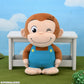 Curious George Chubby LL Plush Toy Overalls
