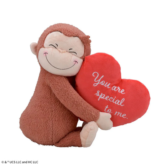 Curious George LL Plush Toy Big Heart 85th