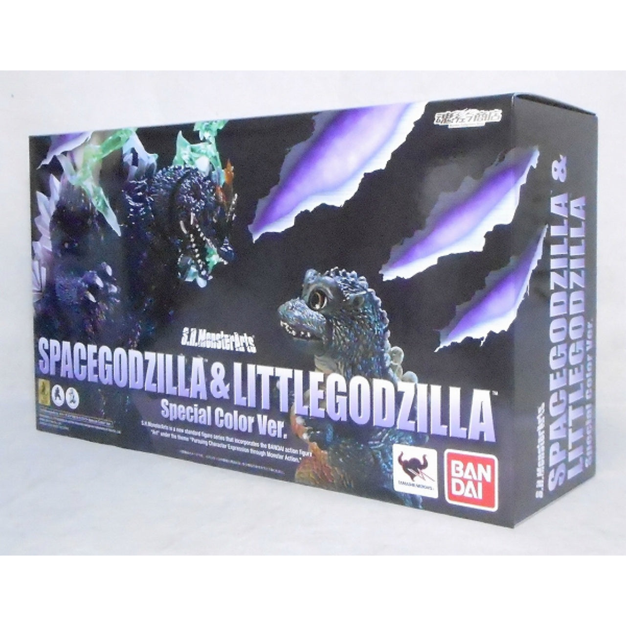 S.H.Monster Arts Space Godzilla and Little Godzilla Special Color ver., Action & Toy Figures, animota
