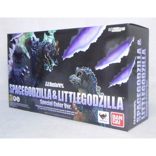 S.H.Monster Arts Space Godzilla and Little Godzilla Special Color ver., Action & Toy Figures, animota