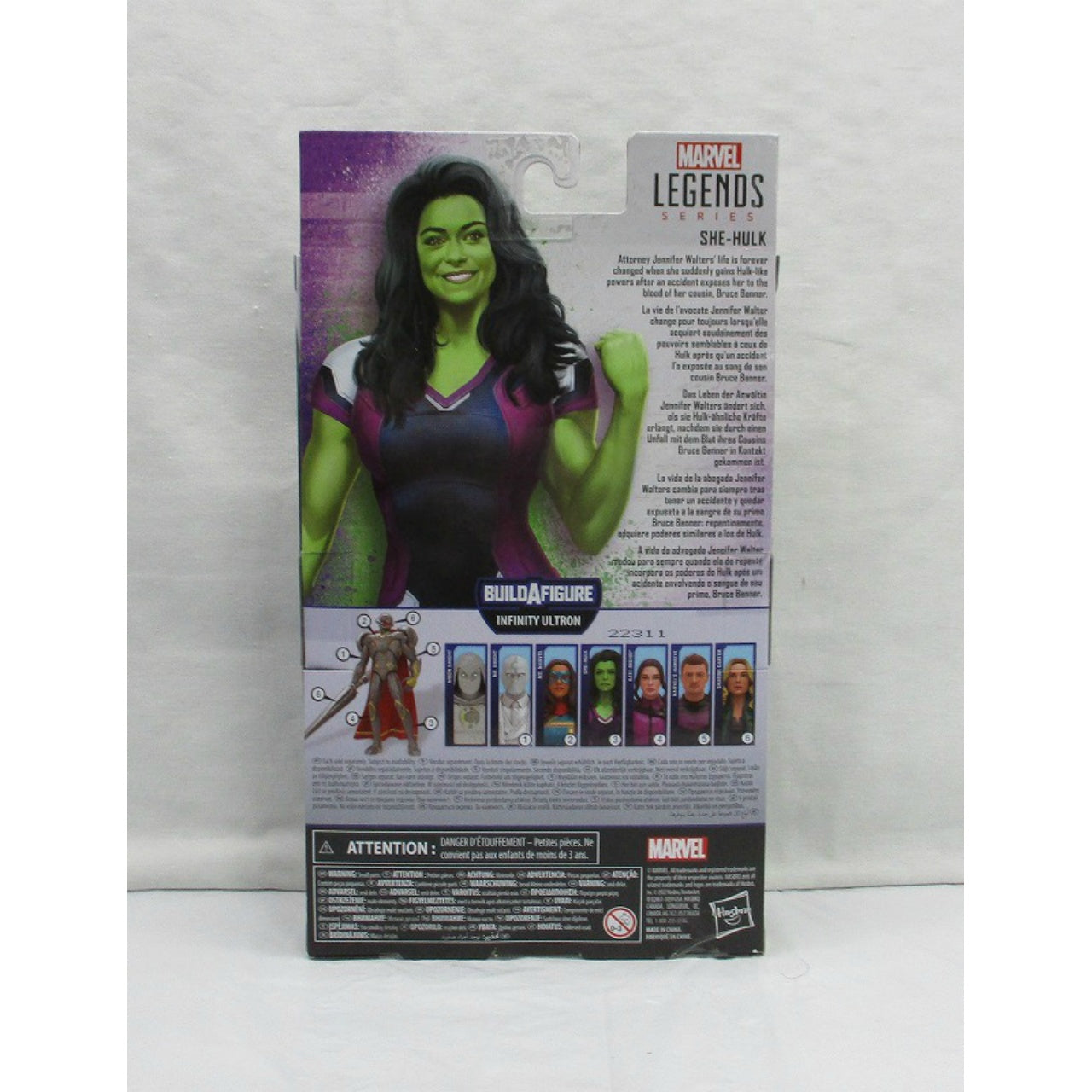 Hasbro Marvel Legends Series Infinity Ultron She-Hulk 6-Inchi Action Figures, animota