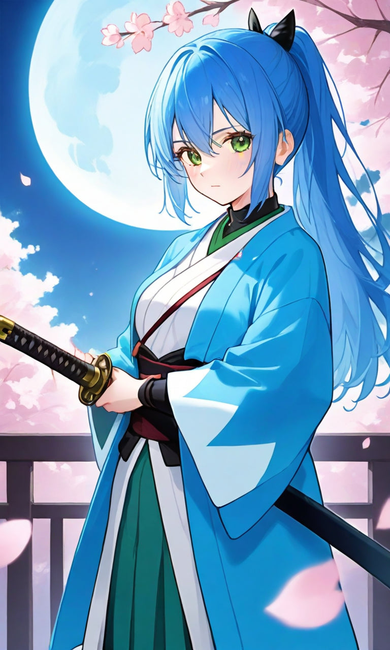 animota-chan Japanese Shinsengumi Style Version.(Free), Digital Artwork, animota