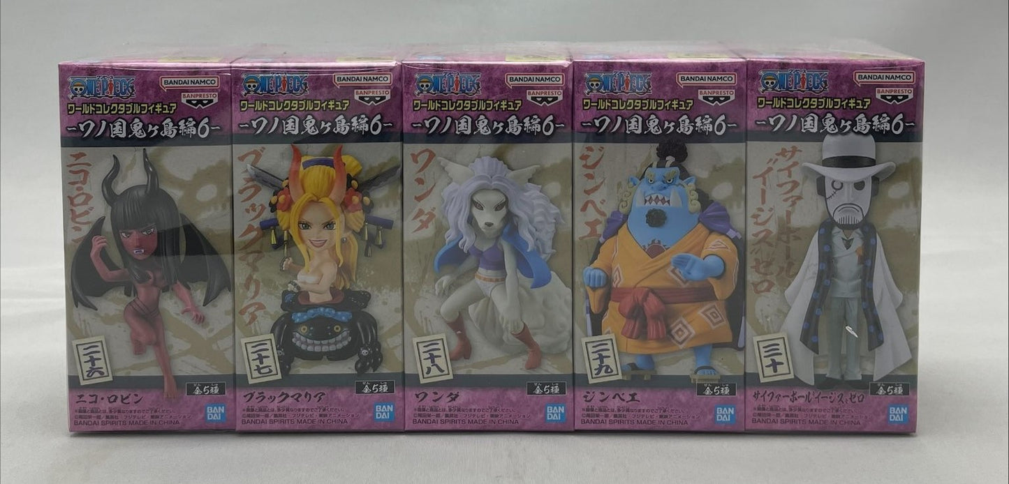 ONE PIECE World Collectible Figure Wano Country Onigashima Arc6 all 5 kinds of set