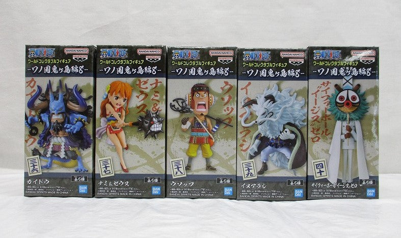 One Piece World Collectable Figure Wano Country Onigashima Hen 8 5 types set, Action & Toy Figures, animota
