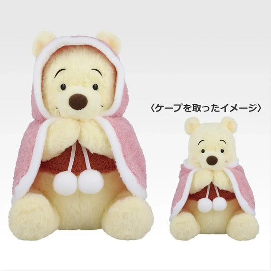 〈 Winnie the Pooh 〉Cozy Winter Days Pooh Fluffy Cape Plush Toy [Ichiban-Kuji Prize Last One]