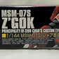 HGUC 019 MSM-07S Zugok for Char (Bandai Spirits Version), Action & Toy Figures, animota
