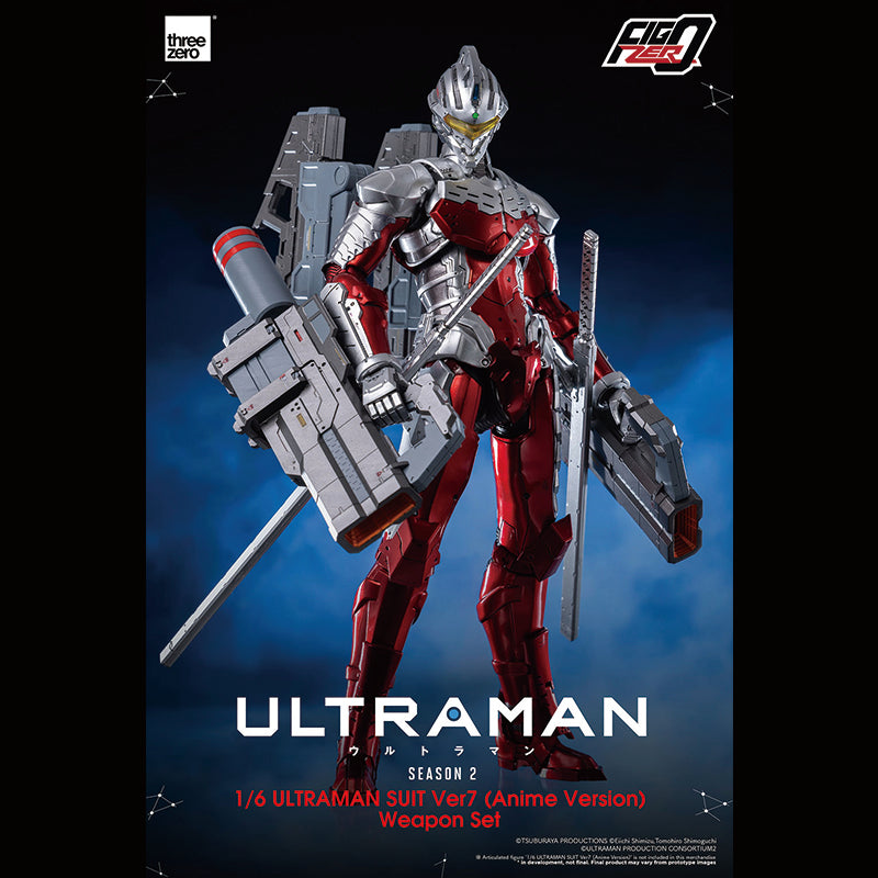 threezero FigZero 1/6 ULTRAMAN SUIT Ver7 (Anime-Version) Waffenset 