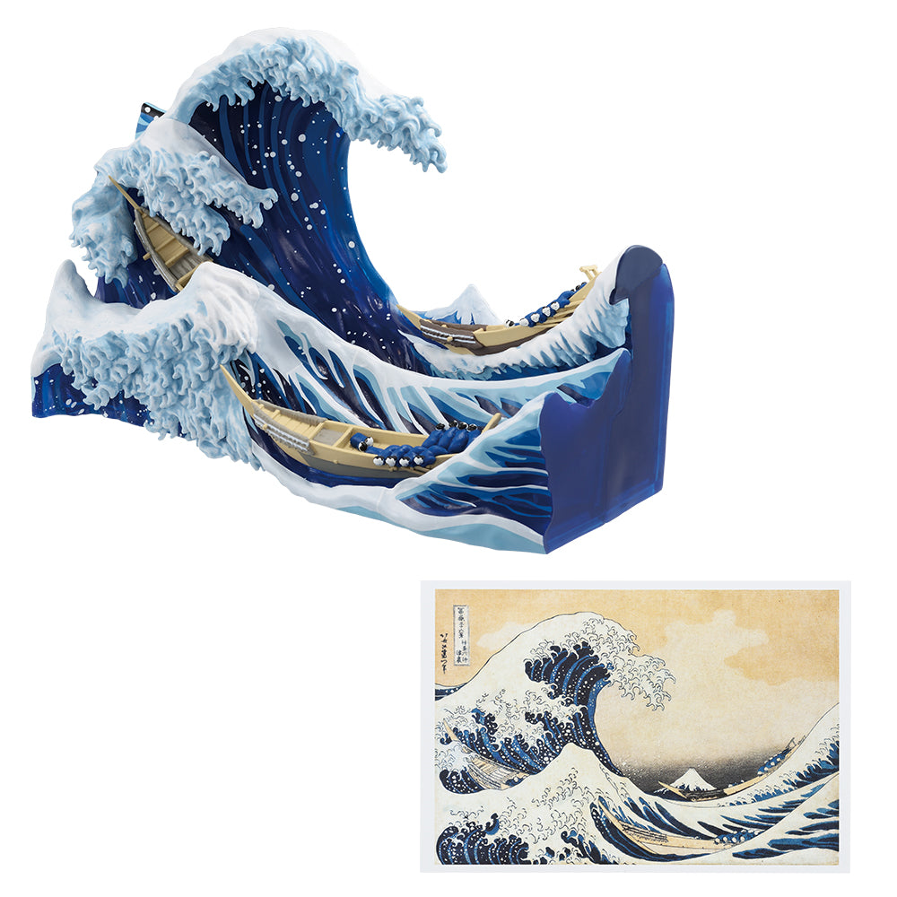 Hokusai - The Great Wave off Kanagawa - Postcard Stand with Diorama [Ichiban-Kuji Prize A]