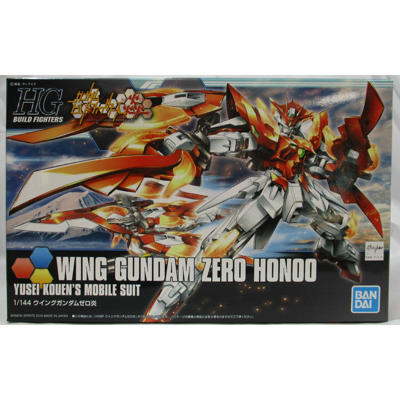 HGBF 1/144 Wing Gundam Zero Honoo (BANDAI SPIRITS), Action & Toy Figures, animota