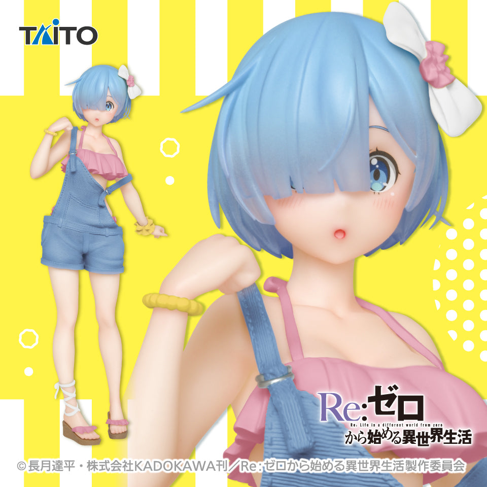 Re:Zero - Starting Life in Another World - Precious Figures - Rem - Original Overalls Swimsuits Ver. - Renewal | animota