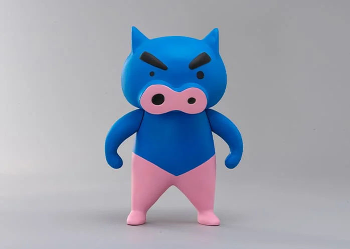 Crayon Shin-chan Soft Vinyl Collection TON-MEN Blue Pig Blue Buriburi ...