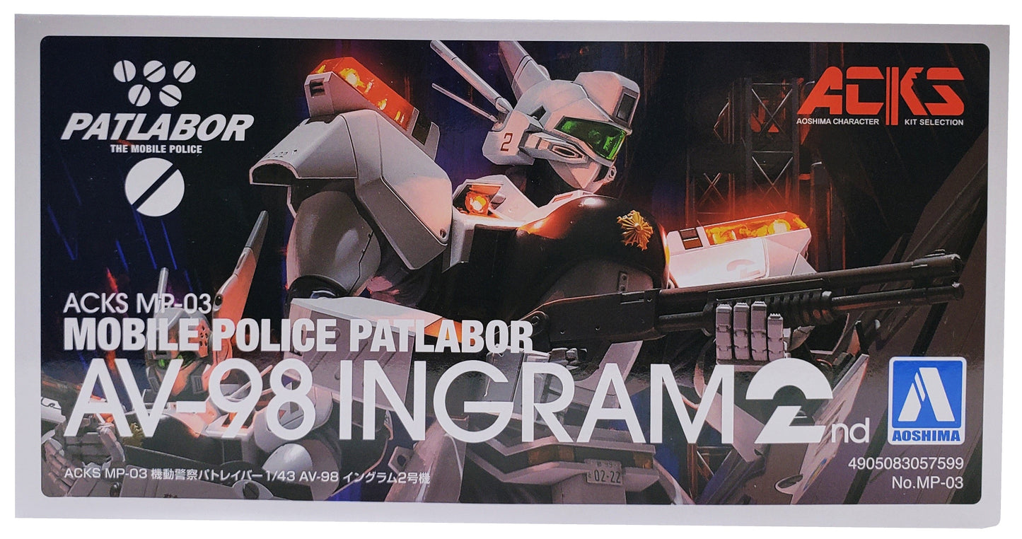 ACKS No.MP-03 Patlabor 1/43 AV-98 Ingram 2 Plastic Model