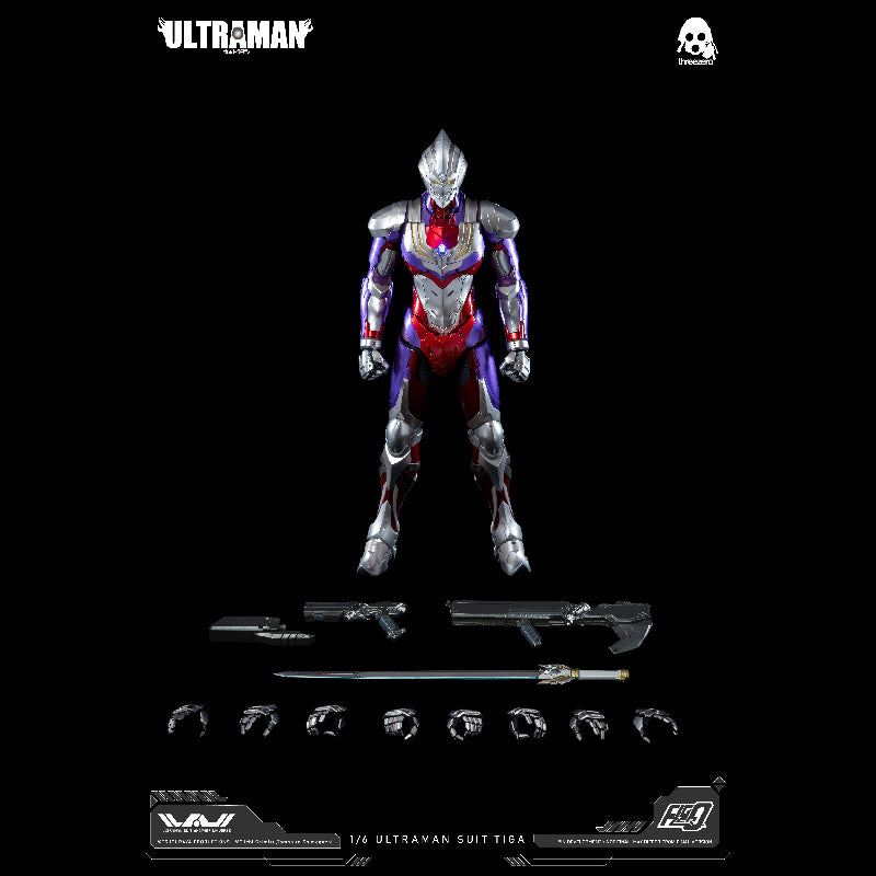 Figura de acción de tres ceros FIGZERO ULTRAMAN 1/6 TRAJE ULTRAMAN TIGA escala 1/6 