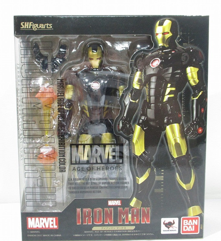 Figura conmemorativa especial a color de la exposición Marvel Age of Heroes de Iron Man Mark-3 de SHFiguarts