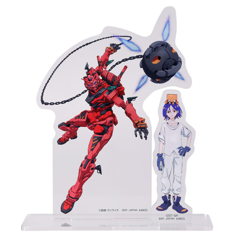 Mobile Suit Gundam GQuuuuuuX - Shuji & Red Gundam Visual Stand [Ichiban-Kuji Prize C]