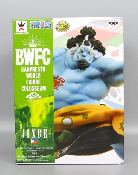 OnePiece Banpresto World Figure Colosseum Vol.4 Jinbe Normal Color, Action & Toy Figures, animota