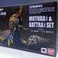 S.H.Monster Arts Tamashii Web Exclusive Mothra (Larva) and Battra (Larva) Set, animota