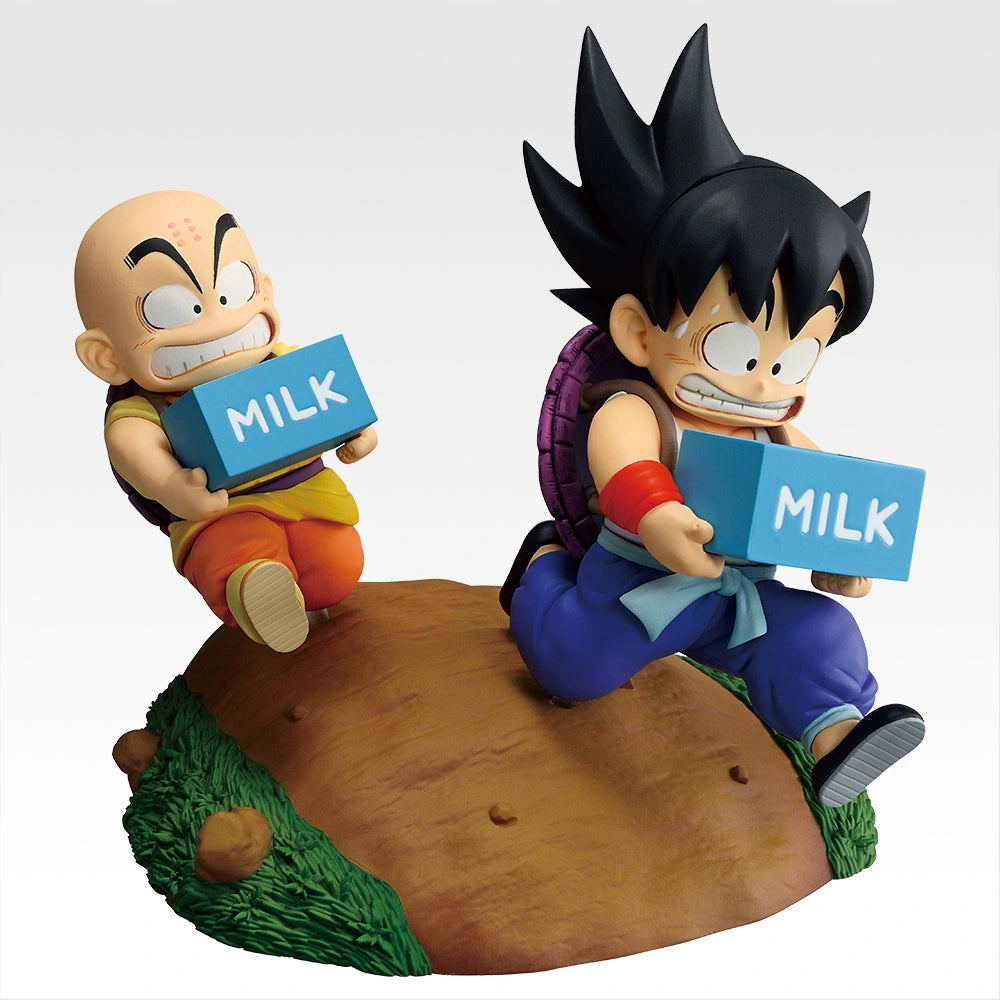 Dragon Ball Fantastic Adventure 2 - Son Goku ＆ Krillin - Milk Delivery Figure [Ichiban-Kuji Prize A]