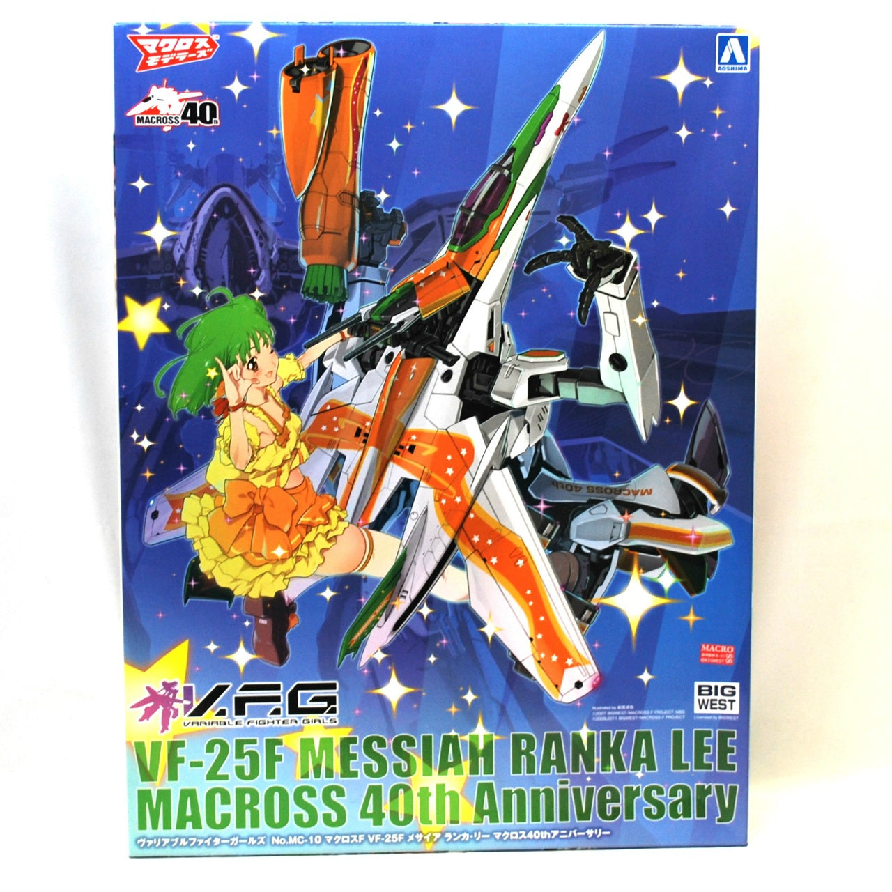 ACKS V.F.G. Macross Frontier VF-25F Messiah Ranka Lee Macross 40th Anniversary Plastic Model, animota