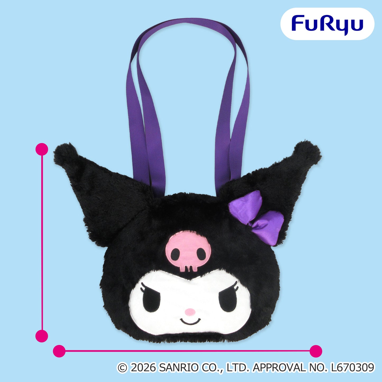 Kuromi SANRIO FES 2026 Colorful Link Outfit Face Bag