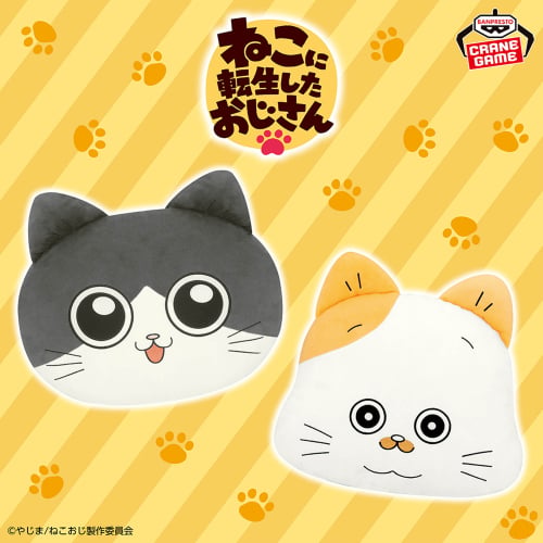 The Guy That Got Reincarnated as a Cat - Face-Shaped Plush Cushion - Pun-chan