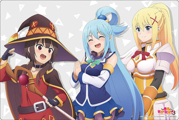 Bushiroad Rubber Mat Collection V2 Vol.1393 KonoSuba (Kono Subarashii Sekai ni Shukufuku wo!) 3 "Aqua & Megumin & Darkness", Play Mats, animota